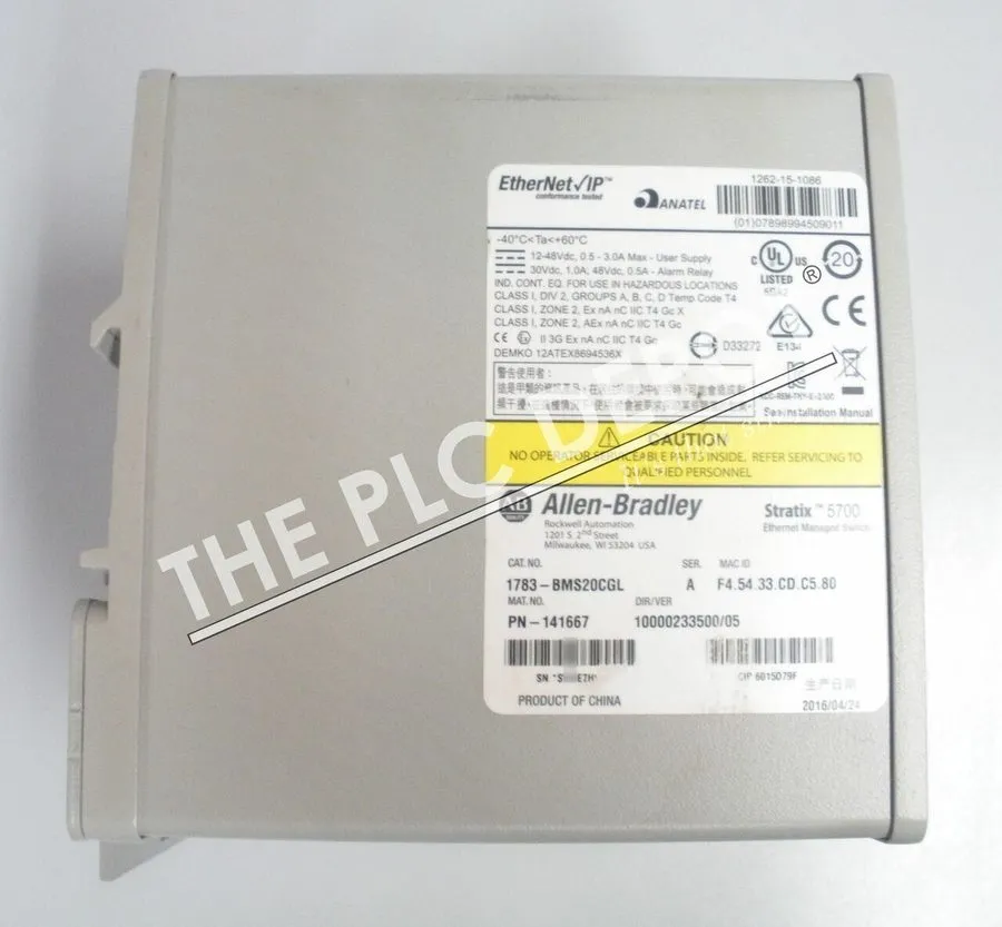 Коммутатор CLEAN ALLEN BRADLEY 1783-BMS20CGL Stratix 5700 Ethernet Switch 2016