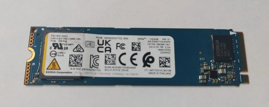 SSD-накопитель Kioxia BG5 1TB M.2 2280 NVMe PCIe SSD (KBG50ZNV1T02) /98%