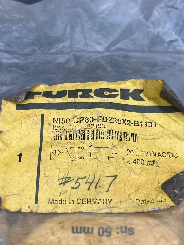 Датчик приближения TURCK Ni50-CP80-FDZ30X2-B1131 Inductive Proximity Sensor — фото лота 1