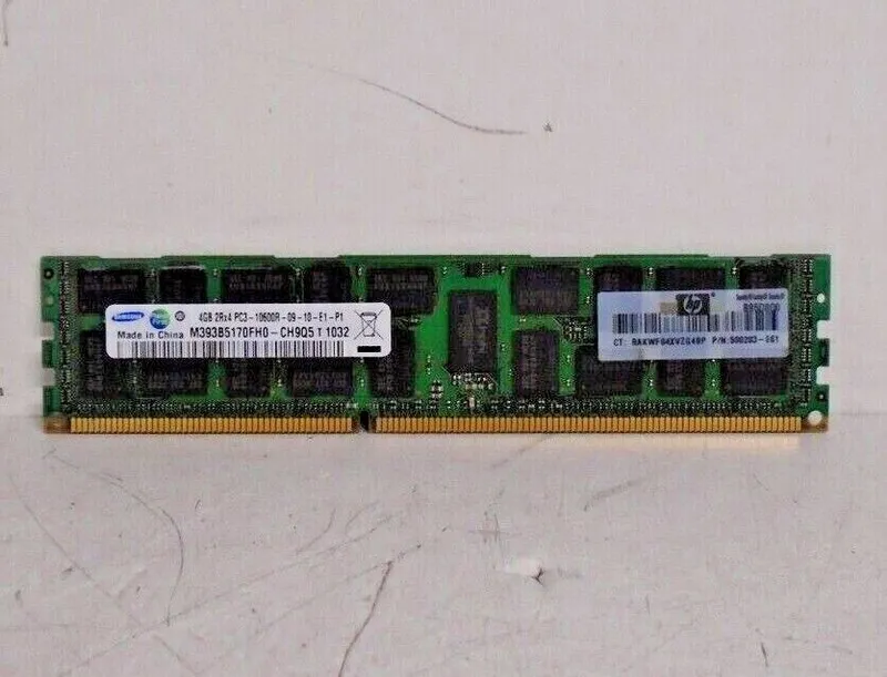 Модуль памяти Samsung DDR3 4GB 2RX4 PC3 10600R RDIMM M393B5170FH0-CH9Q5 Server E