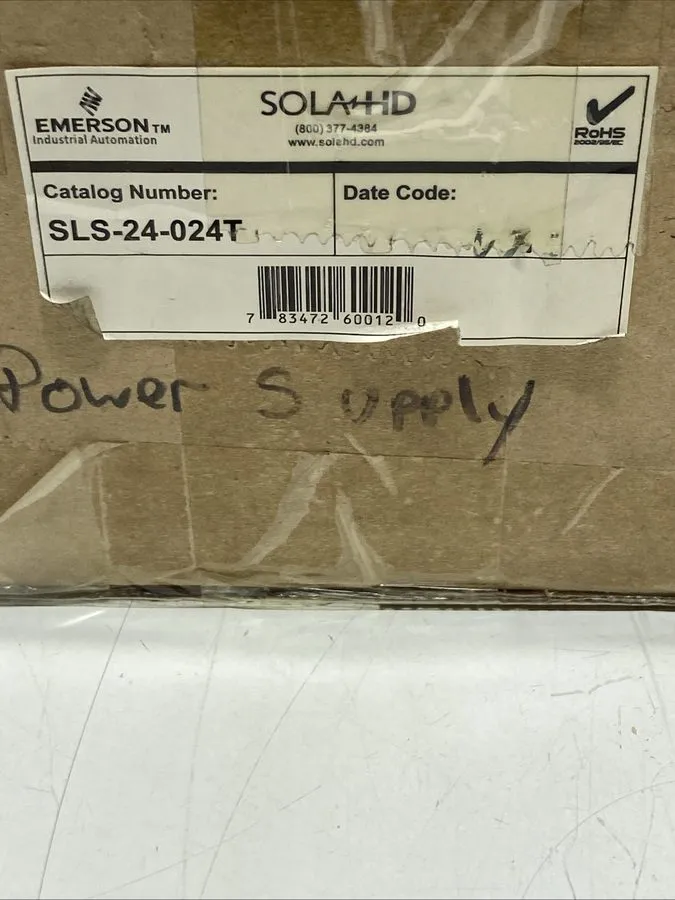 Блок питания Emerson SolaHD SLS-24-024T 24VDC 1A 24W DIN Rail Power Supply