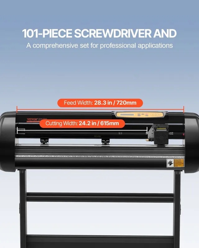 Режущий плоттер VEVOR Vinyl Cutter Machine Cutting Plotter 28inch Bundle SignMas — фото лота 1