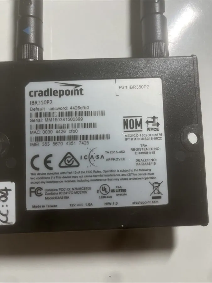Маршрутизатор CRADLEPOINT IBR350P2