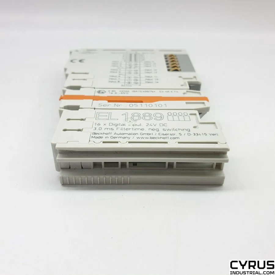 Модуль ввода-вывода Beckhoff EL1889 EtherCAT Terminal, 16-channel digital input, — фото лота 1