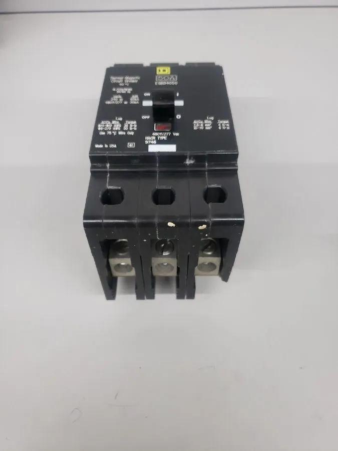 Автоматический выключатель Square D EGB34050 3 Pole 50 Amp 480V Circuit Breaker