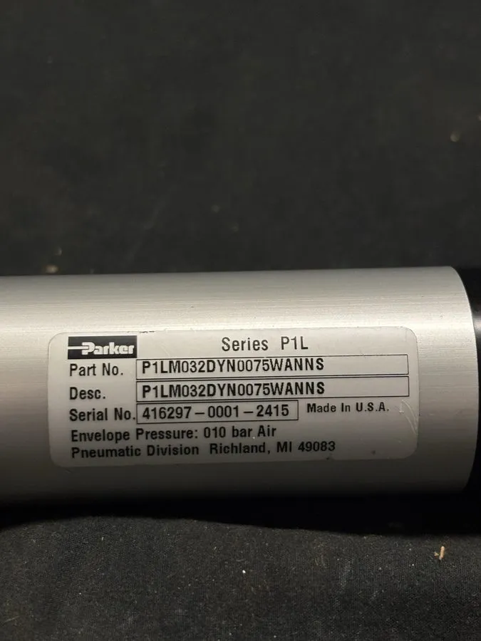 Пневмоцилиндр PARKER SERIES P1L P1LM032DYN0075WAN5S PNEUMATIC CYLINDER