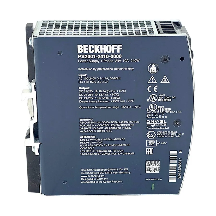 Блок питания BECKHOFF PS2001-2410-0000 POWER SUPPLY PS2000