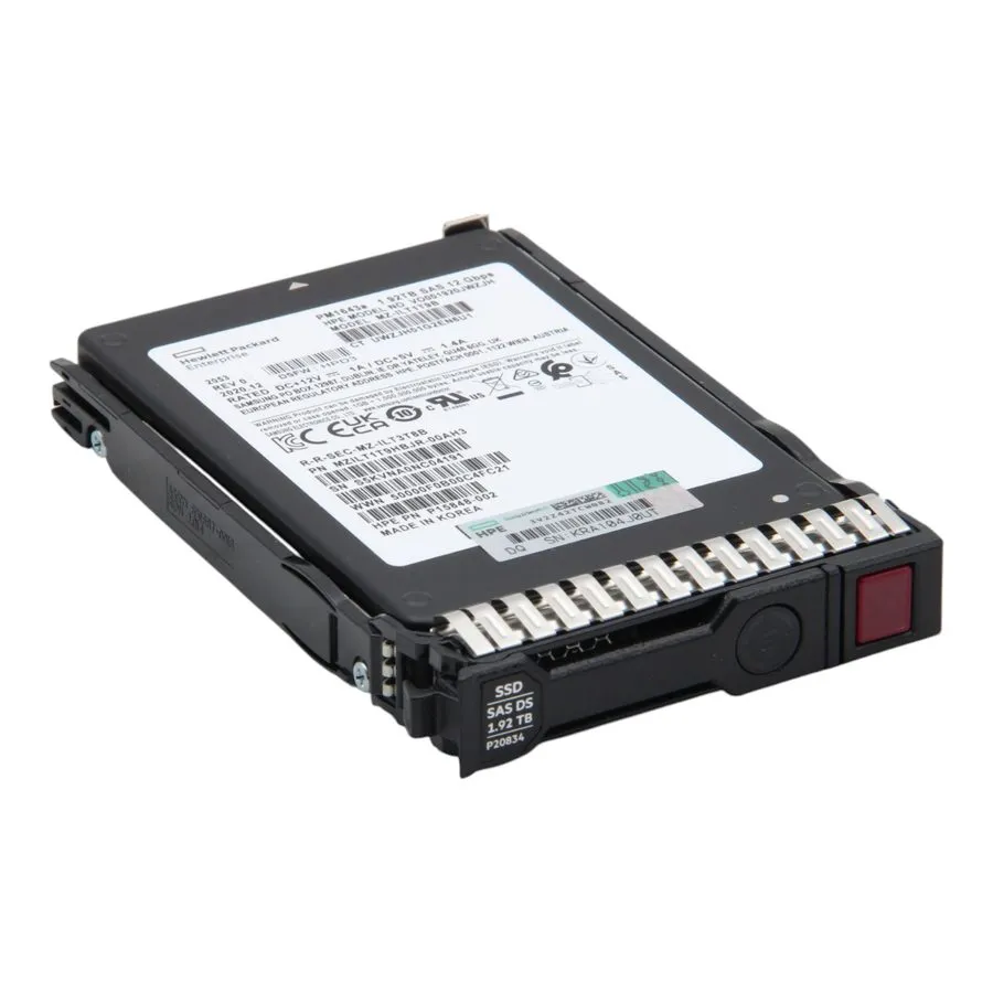 Сервер HPE P19905-B21 P20834-001 1.92TB SAS 12G 2.5 IN RI SFF GEN9 GEN10 Server 