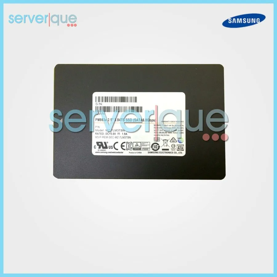 SSD-накопитель Samsung PM863a 3.84TB 2.5" SSD SATA III Hard Drive MZ-7LM3T8N MZ7