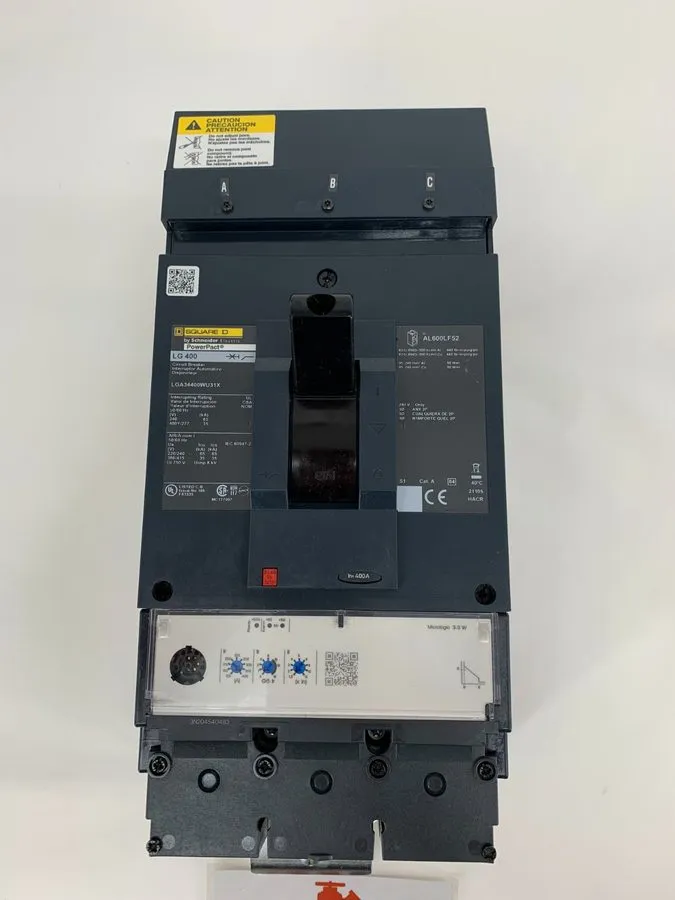 Автоматический выключатель Square D LGA34400WU31X PowerPact I-Line 3P 3PH 400A 4