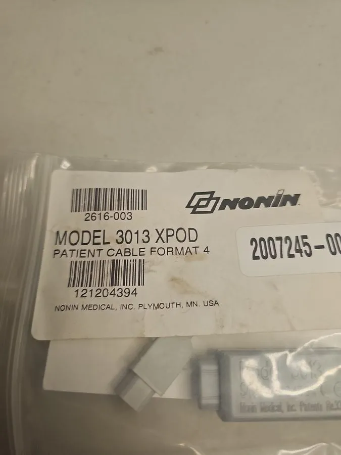 Датчик SpO2 ApexPro CH Nonin Xpod Oximeter 2007245-001 GE CH Telemetry Cable