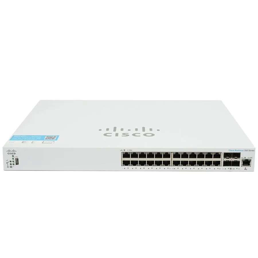 Коммутатор Cisco CBS350-24XT Managed Business Switch 24 Port 10GbE & 4 x 10G SFP