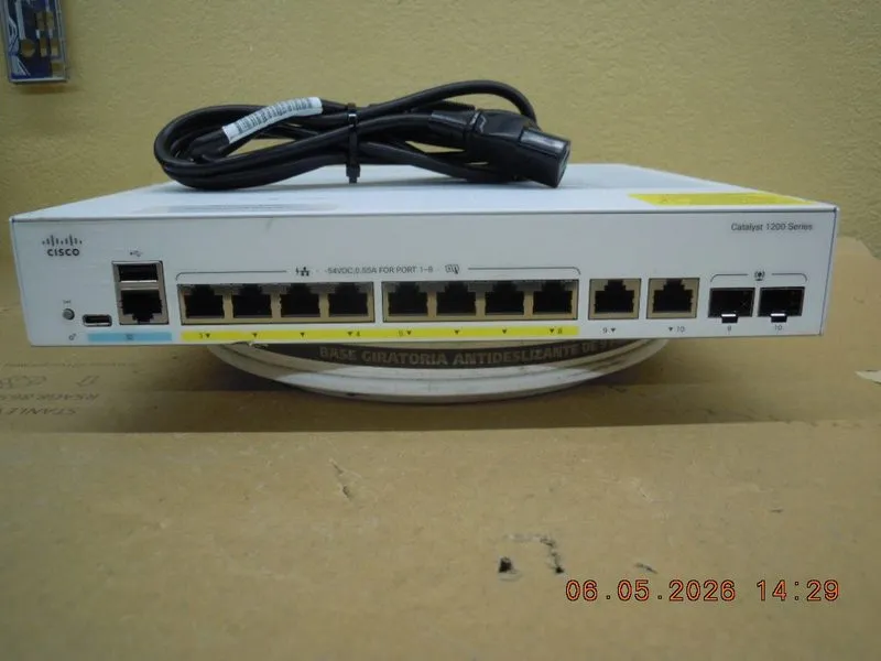 Коммутатор Cisco Catalyst C1200-8FP-2G 8-Port PoE+ Managed Switch 120W — фото лота 2