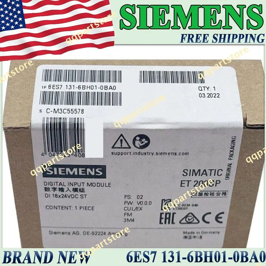 Модуль ввода-вывода Siemens Simatic ET 200SP /6ES7 131-6BH01-0BA0 / DI 16 24VDC
