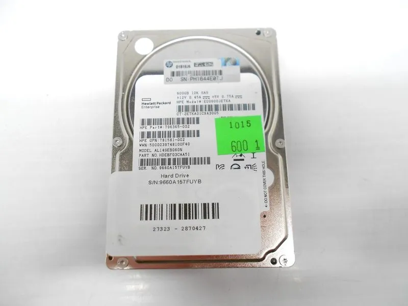 Жёсткий диск 0453KG DELL 453KG AL14SEB060N 600GB 10K SAS 12Gbps 2.5" HDD Hard Dr
