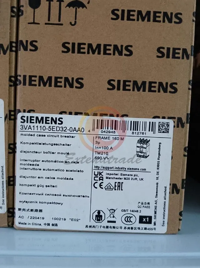 Автоматический выключатель Siemens circuit breaker 3VA1110-5ED32-0AA0