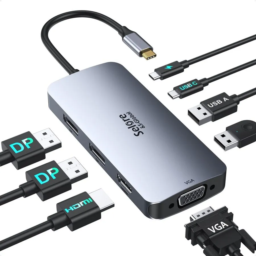 Полиграфическое оборудование USB C Docking Station Dual DisplayPort Monitor, C H