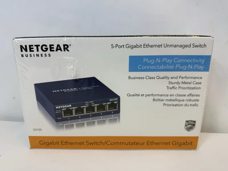 Коммутатор NETGEAR PROSAFE 5-PORT GIGABIT DESKTOP SWITCH MODEL No GS105