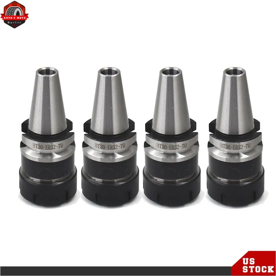 Режущий инструмент 4 Chucks Tool Holder BT30-ER32 Collet Chuck W. 70mm GAGE LENG — фото лота 1