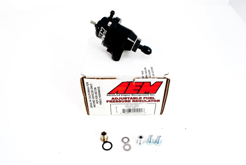 Трубопроводная арматура AEM 25-301BK Adjustable Fuel Pressure Regulator Black