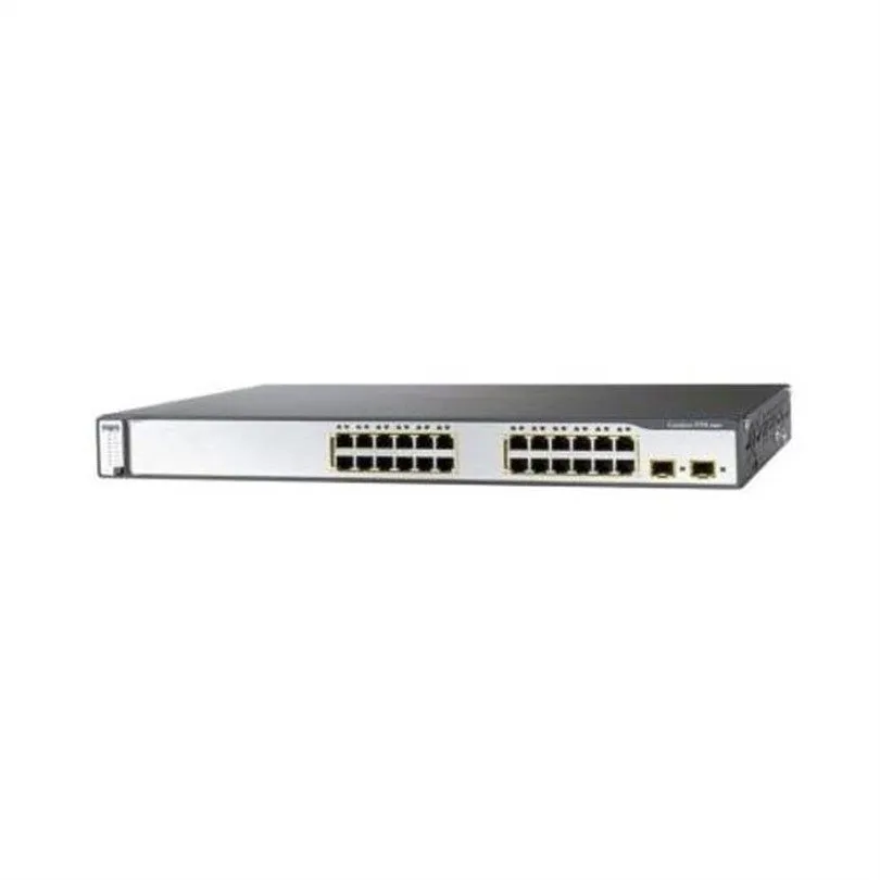 Коммутатор Cisco WS-C3750V2-24PS-S 24-Port RJ45 Switch, Black