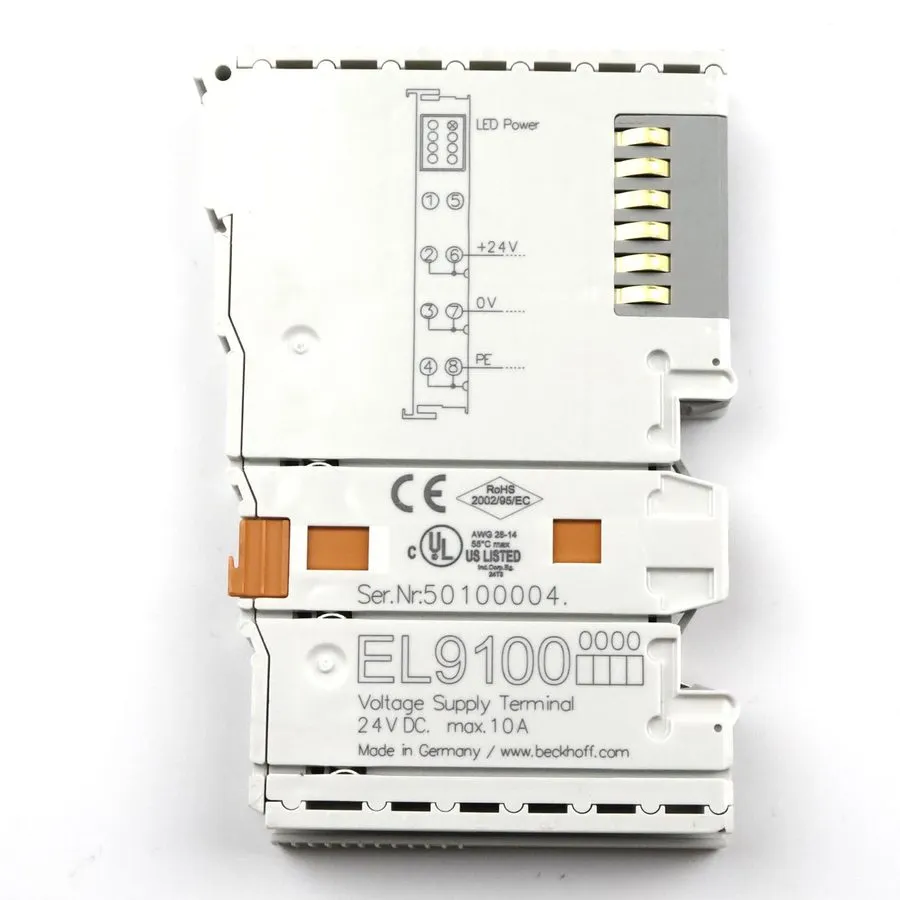 Модуль ввода-вывода BeckHoff EL9100 Ethercat Terminal, 24 Vdc, 10A