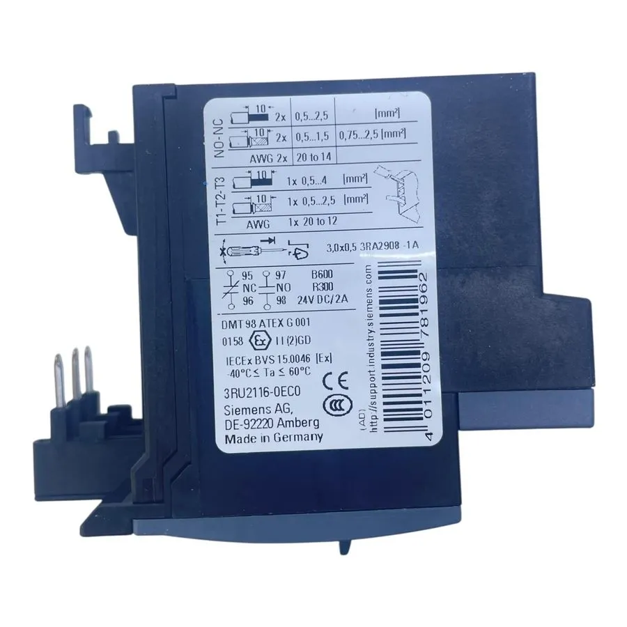 Контактор Siemens Overload Relay 0.28–0.4A 3RU2116-0EC0 — фото лота 1