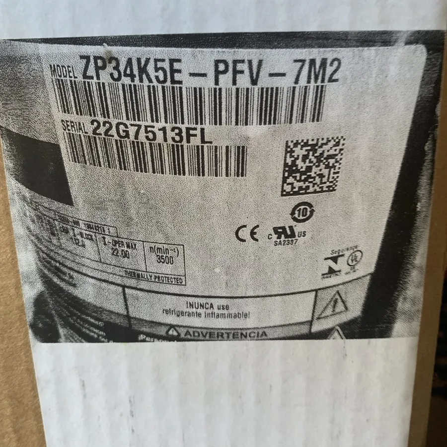 Компрессор Copeland ZP34K5EPFV7M2 Scroll Compressor 1 PHASE 208-230 V — фото лота 1