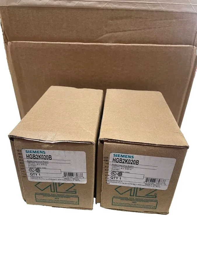 Автоматический выключатель Siemens HGB2K020 20 amp 2 pole 35kA@480V HGB2 Circuit