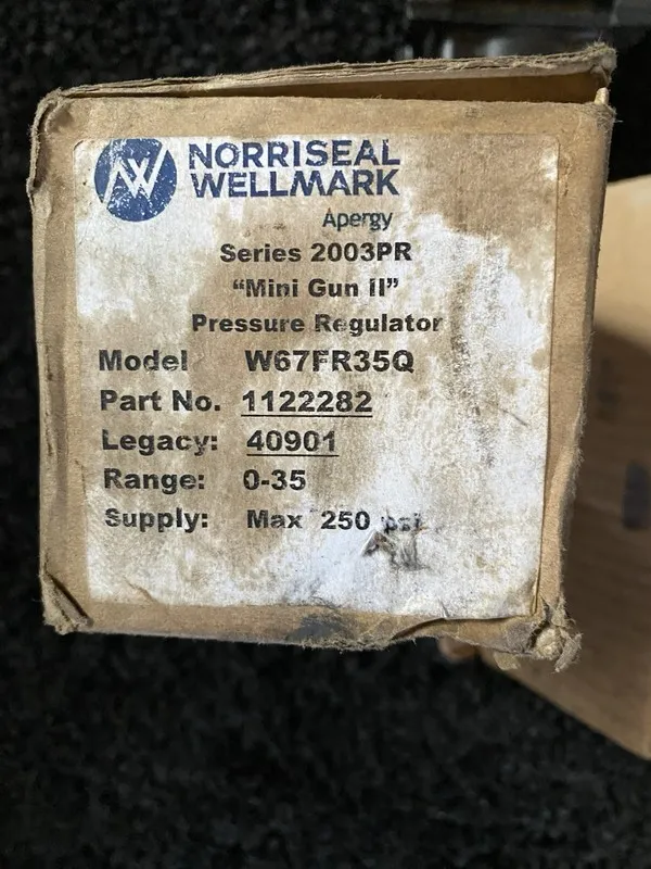 Трубопроводная арматура 0-35 P.S.I. NORRISEAL PRESSURE REGULATOR. MODEL W67FR35Q — фото лота 2