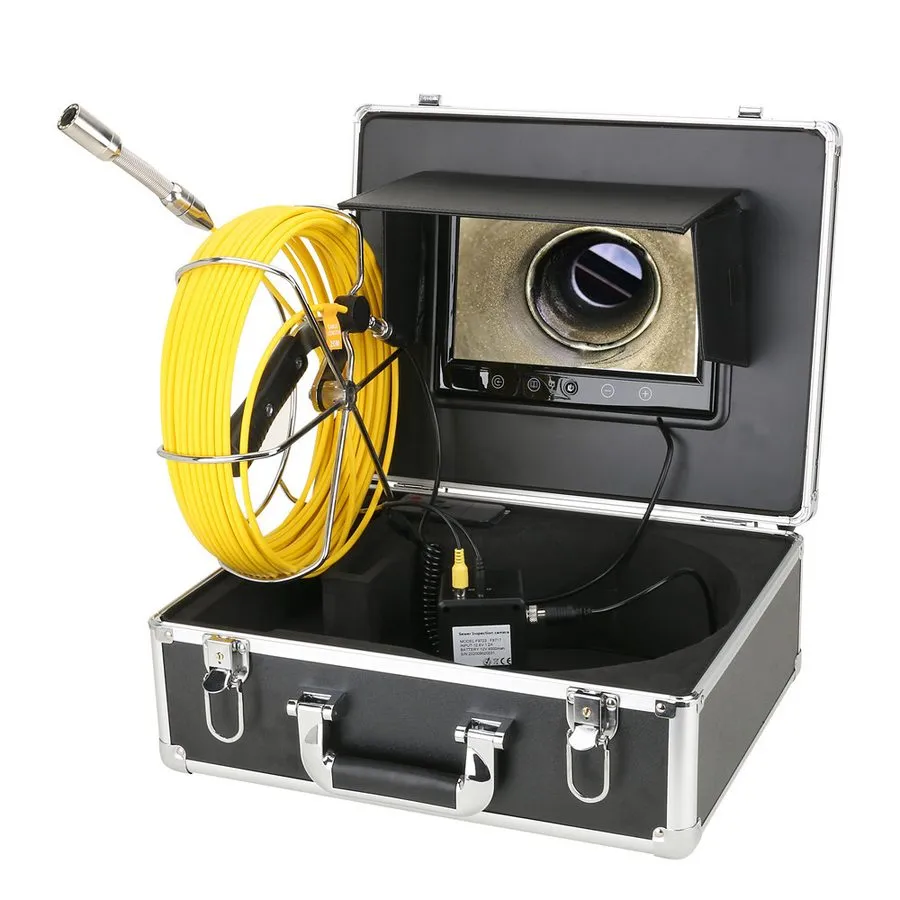 Камера для телеинспекции труб 9" Monitor 40M Pipe Inspection Camera IP68 HD 1000