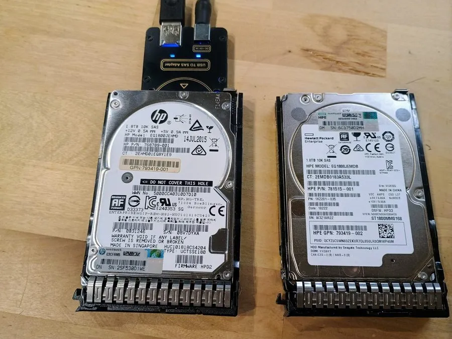 Жёсткий диск HPE 1.8TB 10K 12Gbps SAS 2.5" Enterprise HDD 781515-001 EG1800jemd 