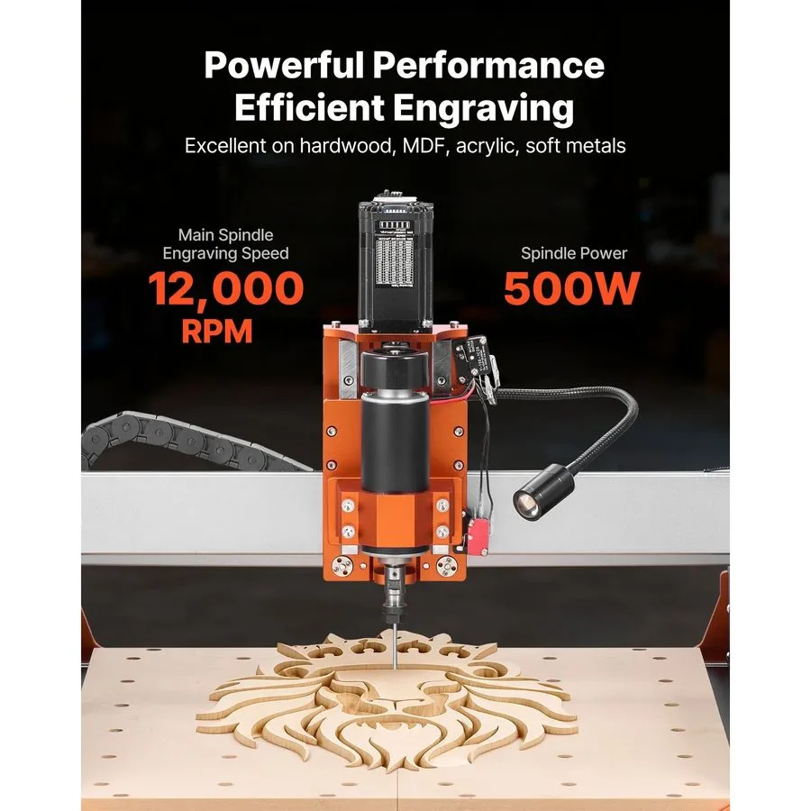 Оборудование ЧПУ 300W CNC Router Milling Machine 15.75x15.75in Wood Engraver