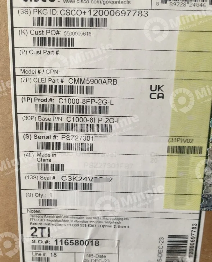 Коммутатор Cisco C1000-8FP-2G-L Catalyst 1000 8port GE