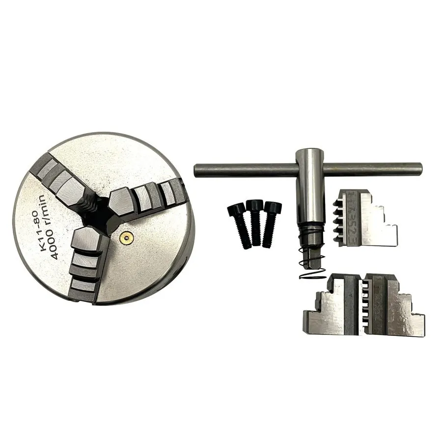 Режущий инструмент Sanou 3" 3 Jaw Lathe Chuck K11-80 80mm Self Centering M6 Insi