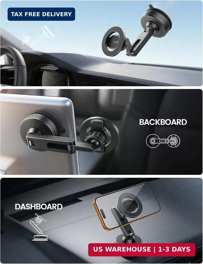 Вакуумная присоска Car Phone Holder Mount Ultra Nano Gel & 70+LBS Vacuum Suction