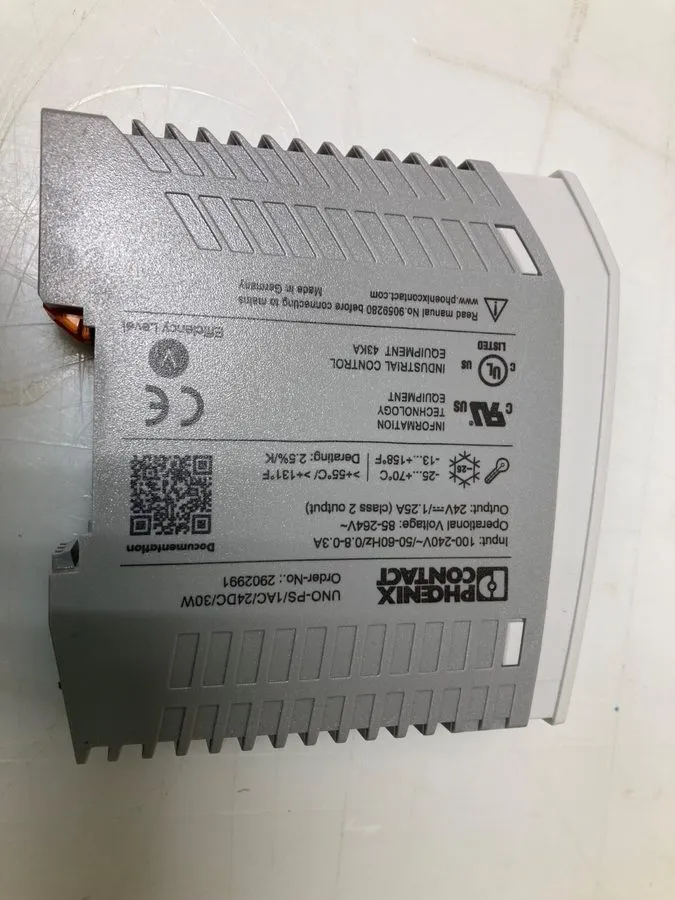 Блок питания Phoenix Contact 30W 24VDC 3 Pole DIN Rail Power Supply UNO-PS/1AC/2