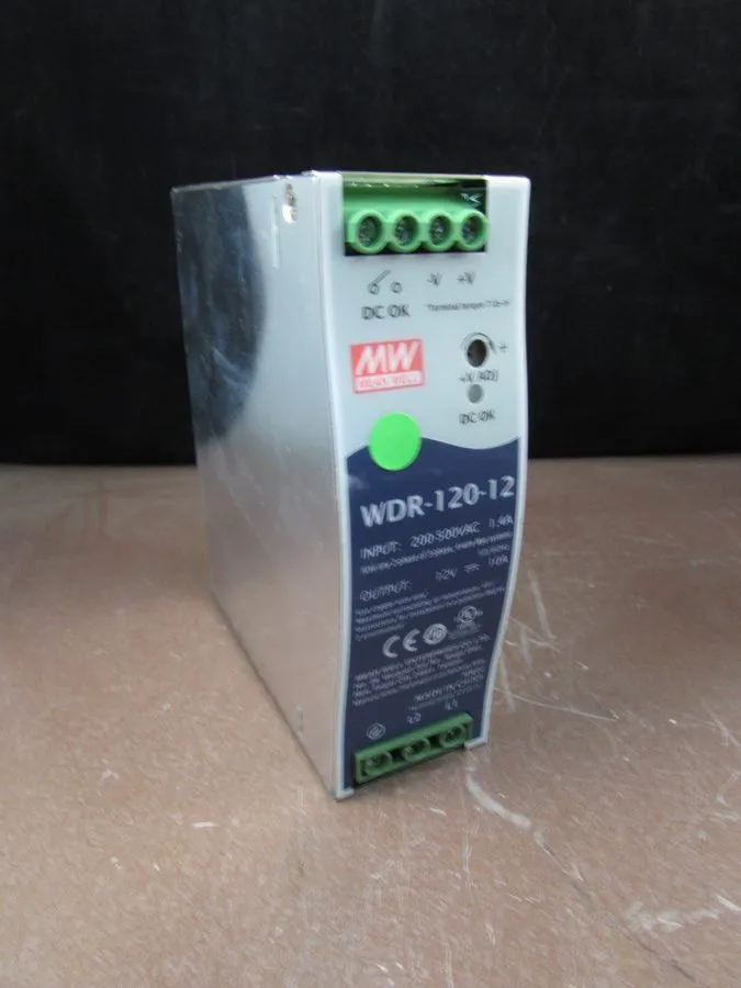 Блок питания MEAN WELL WDR-120-12 POWER SUPPLY 12V 10A 200-500VAC DIN RAIL MOUNT