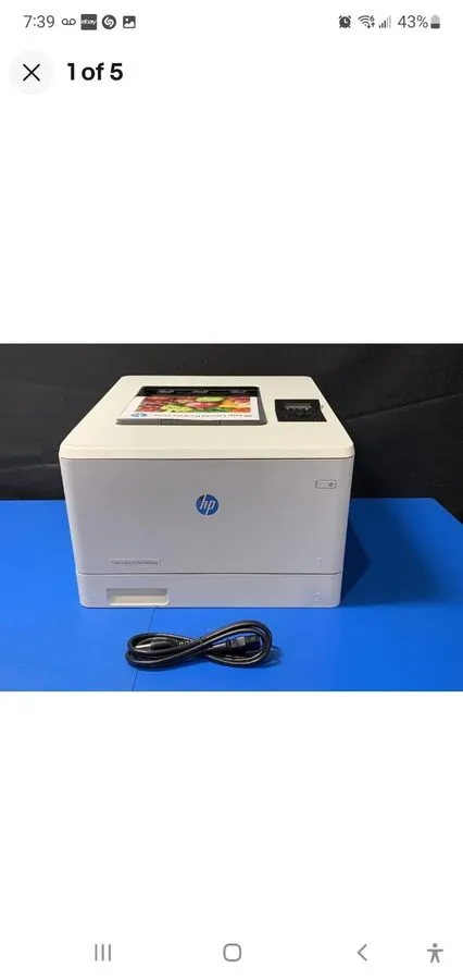 Лазерный принтер HP LaserJet Pro M452NW Laser Printer Parts ONLY Probably Bad Fu