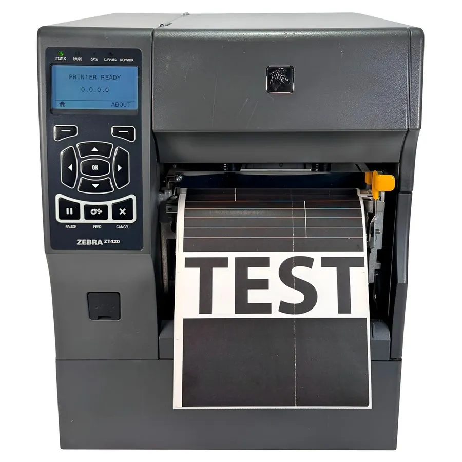 Принтер этикеток Zebra ZT420 TT Industrial Label Printer Peel Rewind LAN USB BT