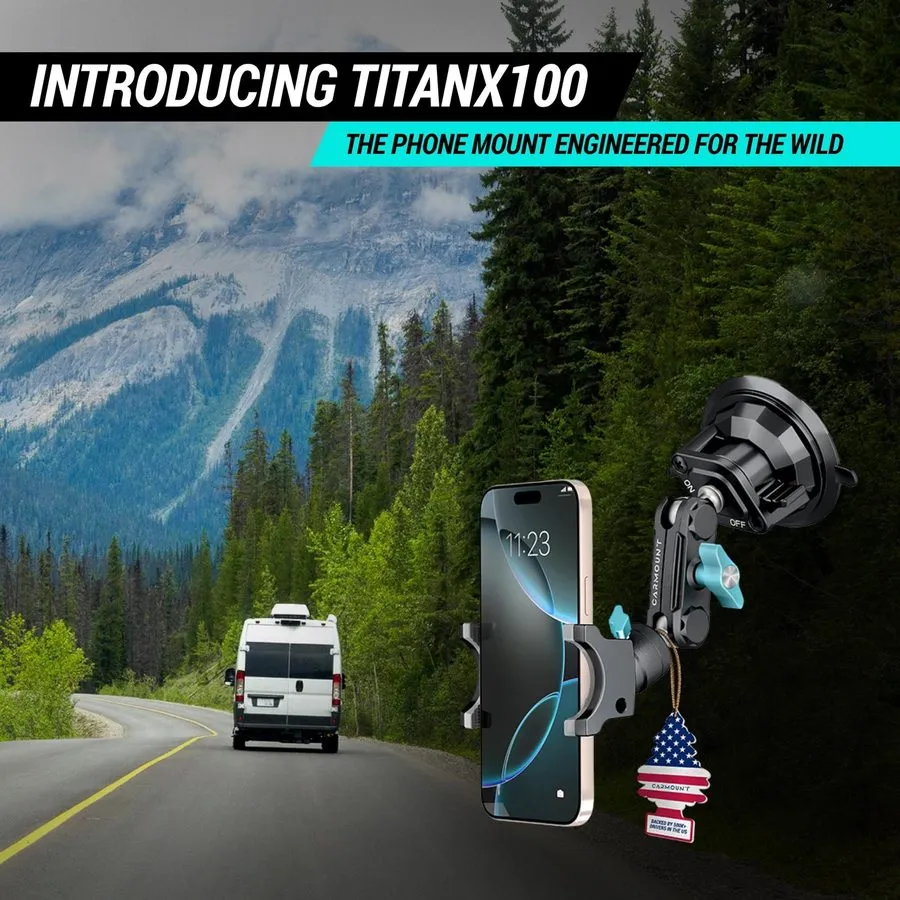 Вакуумная присоска CARMOUNT TitanX100 Suction Cup Phone Mount
