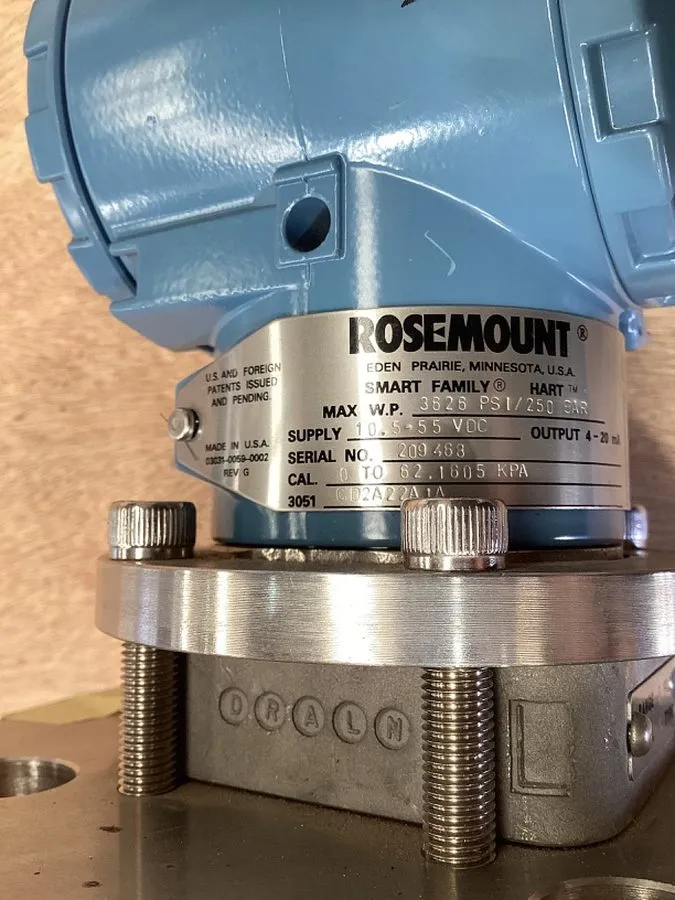 Датчик давления ROSEMOUNT Differential Pressure Transmitter HART 3051CD2A22A1A 3