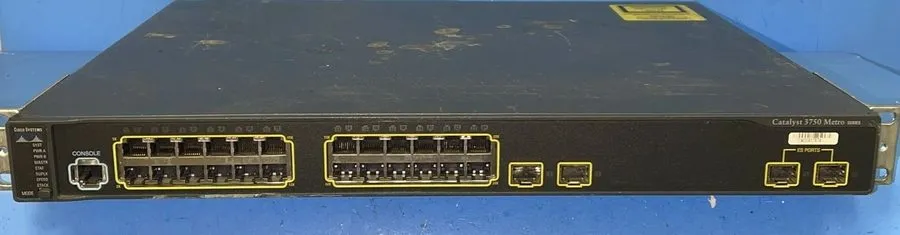 Коммутатор Cisco Catalyst 3750 METRO SERIES MEC375024TEM 24-Ports Switch Managed
