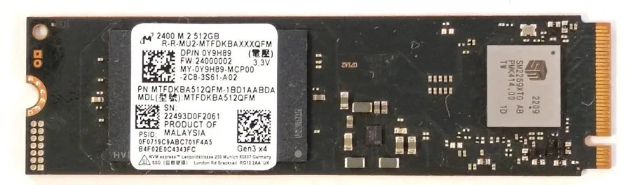 SSD-накопитель MTFDKBA512QFM Micron 2400 512GB PCI-E 4.0 x4 NVMe M.2 2280 Intern — фото лота 1