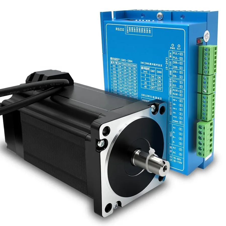 Шаговый двигатель Nema 34 Closed Loop Stepper Motor Kit 8.5Nm/1203.7oz.in 1000 L