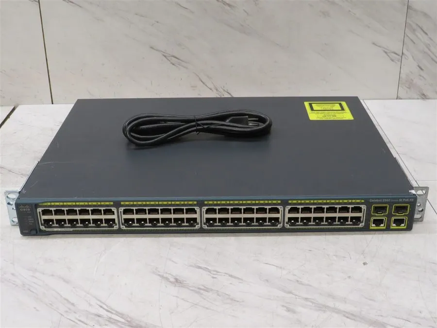 Коммутатор Cisco Catalyst WS-C2960-48PST-S 48-Port 10/100 PoE 2xGbE 2xSFP Switch