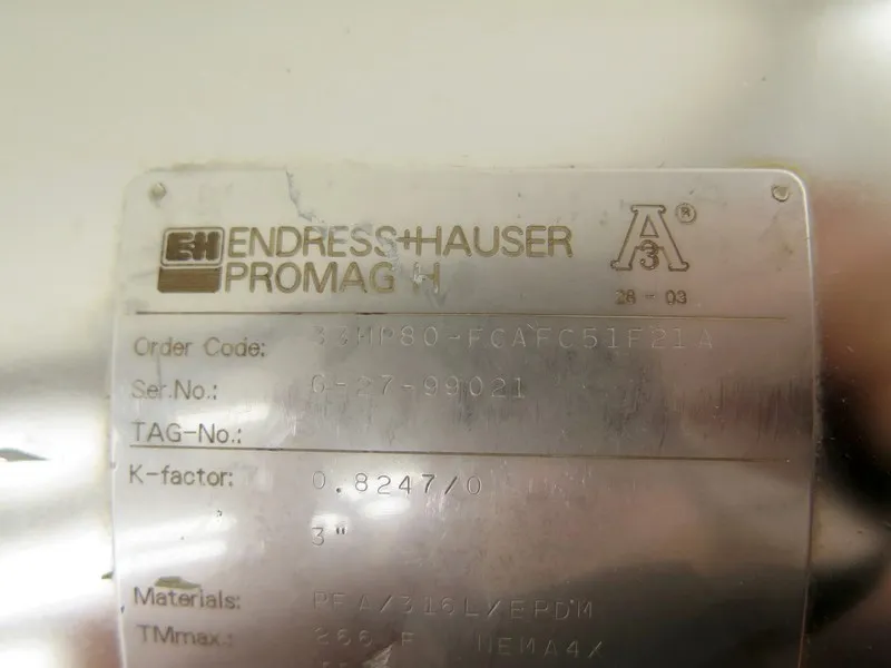 Расходомер Endress + Hauser 33HP80-FCAFC51F21A Promag H Stainless Steel Flow Met