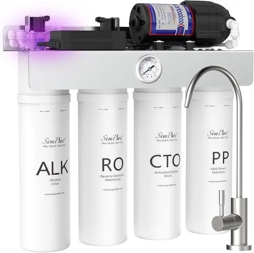 Насос SimPure T1-400ALK Alkaline UV Reverse Osmosis System, NSF/ANSI 58 Certifie
