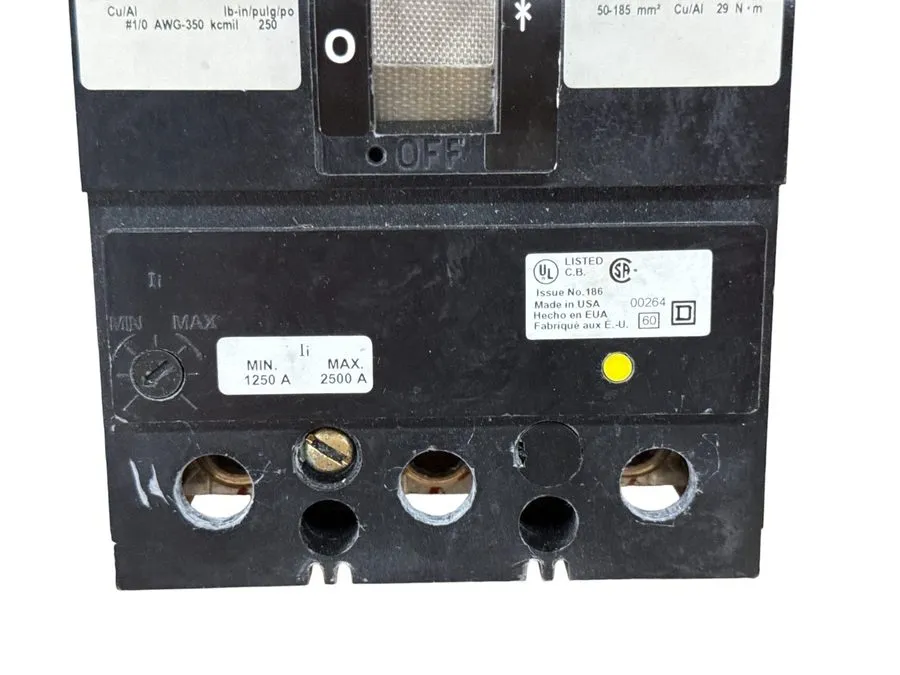 Автоматический выключатель SQUARE D KCL34250 250A 3-POLE 480V CIRCUIT BREAKER PE — фото лота 1