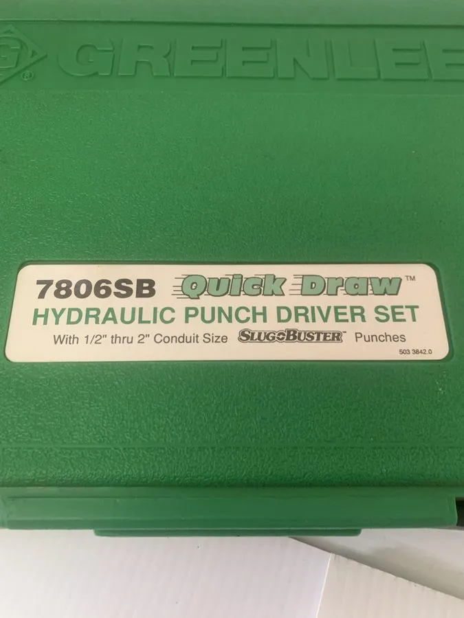 Электрооборудование GREENLEE 7806SB 7804SB Quick Draw Hydraulic Knockout *ALMOST